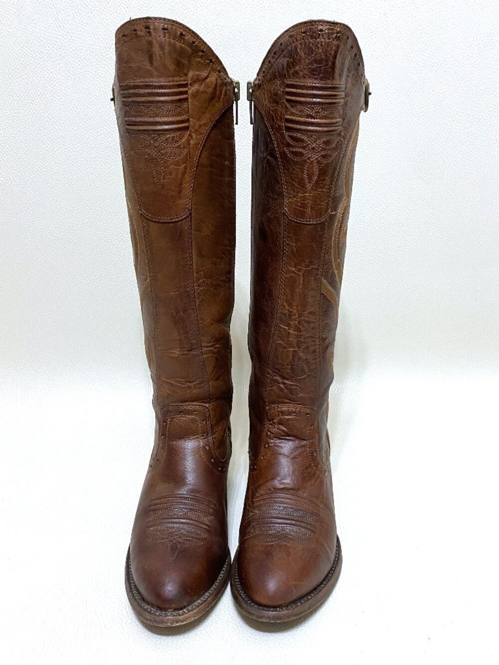 Womens Ariat Wanderlust Boots Size 6 B Brown Tall Cowgirl Western Riding Boot - Picture 4 of 10